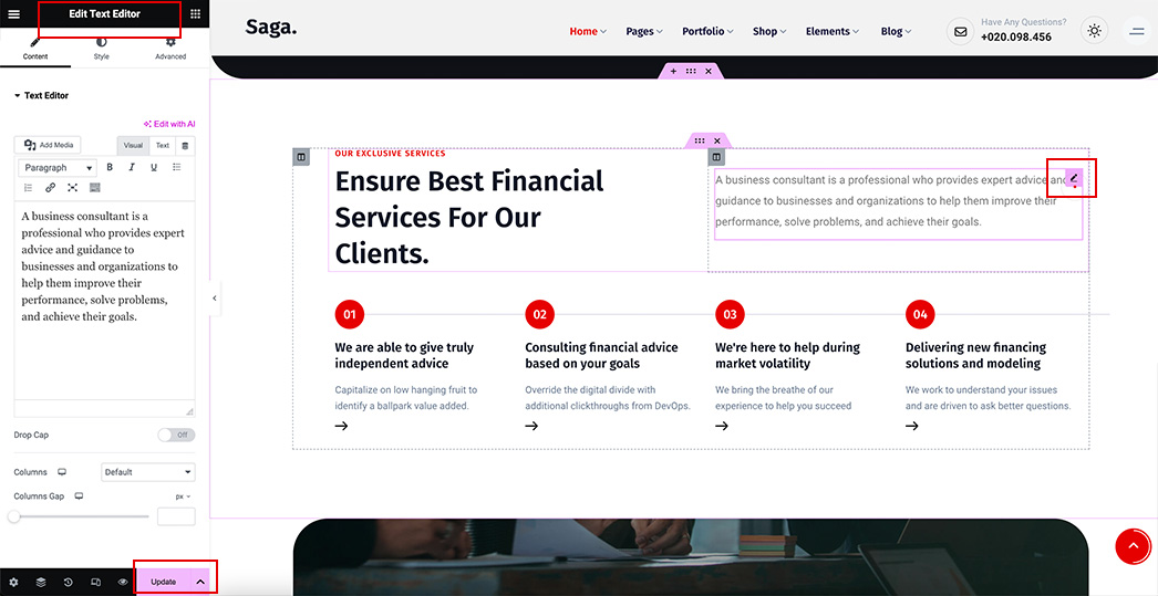 page builder