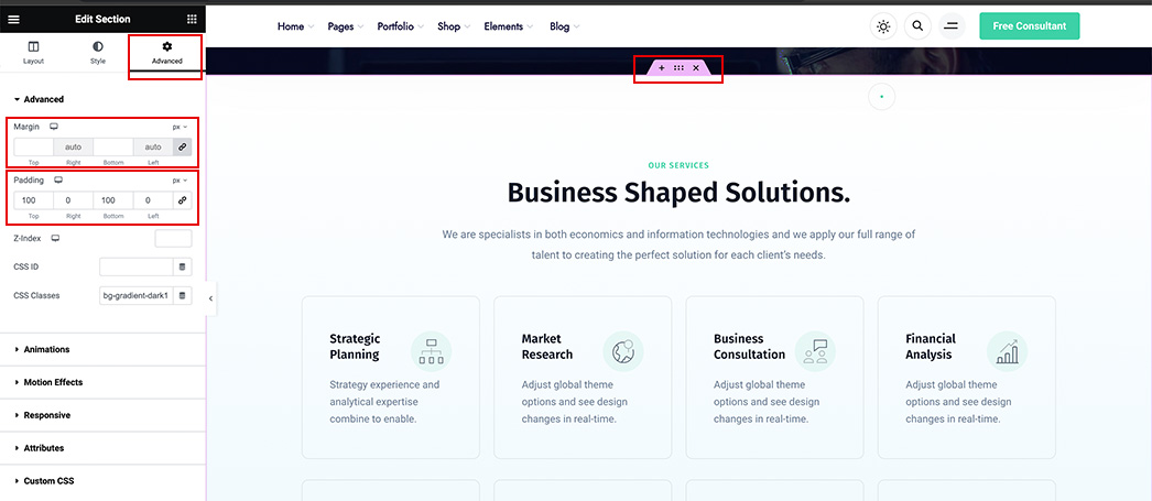 page builder
