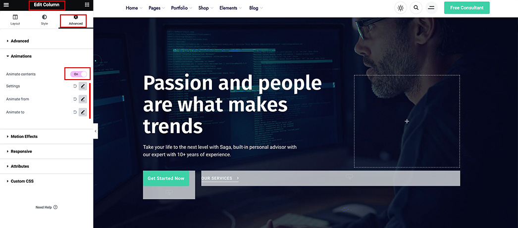 page builder
