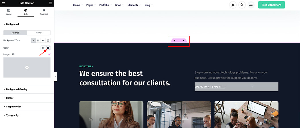 page builder