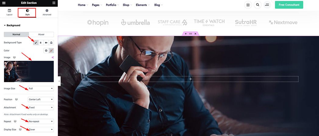 page builder